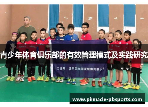 青少年体育俱乐部的有效管理模式及实践研究